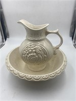 McCoy pitcher and bowl set (pitcher is cracked)