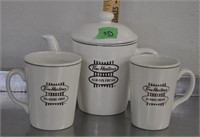 Tim Hortons teapot, mugs