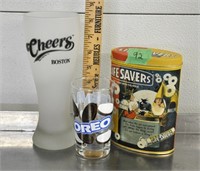 Cheers, Oreo glasses & Lifesavers tin