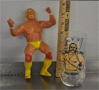 Hulk Hogan figure 1984, glass