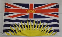 British Columbia flag, about 59" x 34-1/2"