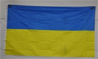 Ukraine flag, about 61" x 35-1/2"