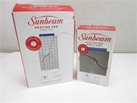 NEW! 2 Sunbeam Heating Pads (SM/LRG)