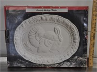 Ceramic turkey platter, unused
