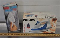 Philips iron, clothes steamer
