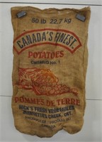 Vintage potato sack, Jeanette's Creek