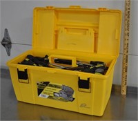 Plano tool box w/tools, see pics