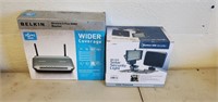 SECURITY LIGHT & ROUTER