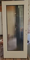36x79.5 Exterior Door with Full Obscured Glass