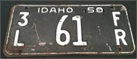 1950 Idaho Farm License Plate, Approx. 5 5/8"×11