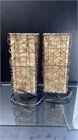 Pair Of Decorative Lamps 14" High