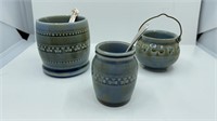 3 Piece Irish Porcelain Vases * Small Chip In One