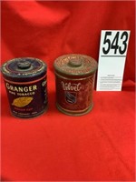 Granger and velvet tobacco tins 2x