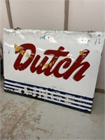 Large Metal Dutch Boy Paint Sign - Glinger