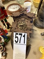 Cuckoo clock, roof damaged as is made n Germany