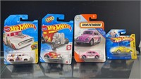4 New Hot Wheels In Packages