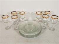 Wine Glasses & Plates