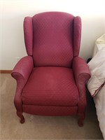 Red Wingback Armchair