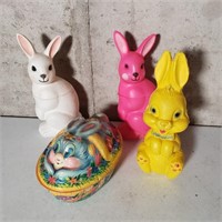 Vintage Easter Bunnies & Bank