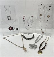 Jewelry (some Sarah Coventry and Monet) includes
