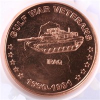 Tube of 20: 1oz Copper Rounds - Gulf War