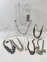 Jewelry including 9 Necklaces and 2 Pairs of