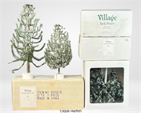 Department 56 Christmas Village Spruce Trees & Pin