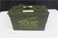 METAL MILITARY AMMO CAN - NO AMMO