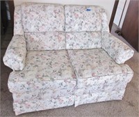 2 cushion floral sofa