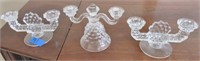 American pattern Fostoria candle holders