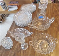 American pattern Fostoria plates & bowls