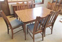 Bassett table & 6 chairs