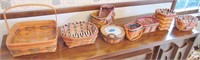 8 Longaberger decorative baskets