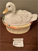 Fitz and Floyd Duck/A Few Minor Chips/See Pics