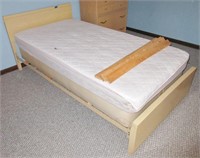 Single bed with mattress & springs