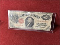 1917 RED SEAL LARGE NOTE WASHINGTON $1 DOLLAR BILL