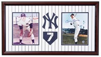 Mickey Mantle New York Yankees Framed Signed GFA