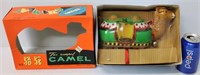 vintage Tin Lithographed 2 Humped Camel Toy w Box