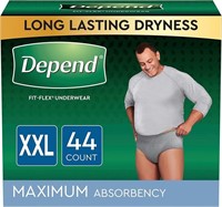 Depend FIT-FLEX Incontinence Underwear for Men,