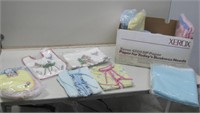 NOS Baby Blankets, Bibs & More Many In Packages