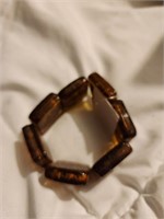 Vintage dark chunky bead maybe glass bracelet