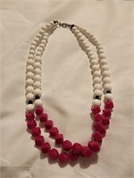 Double strand bead necklace World Traveler unit