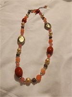 Unique handmade beautiful bead necklace vintage