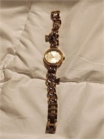 dainty gold linked watch untested old