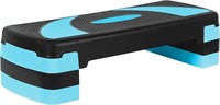 Stanz (TM) 30.5" Blue Adjustable Aerobic Stepper