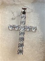 Cross necklace, silver 925