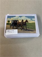 (52) Amish postcards.