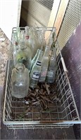 Assortment of Glass Drinking Bottles