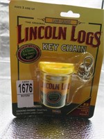 Lincoln Log Keychain