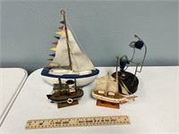 Model Boats & Dolphin Toy